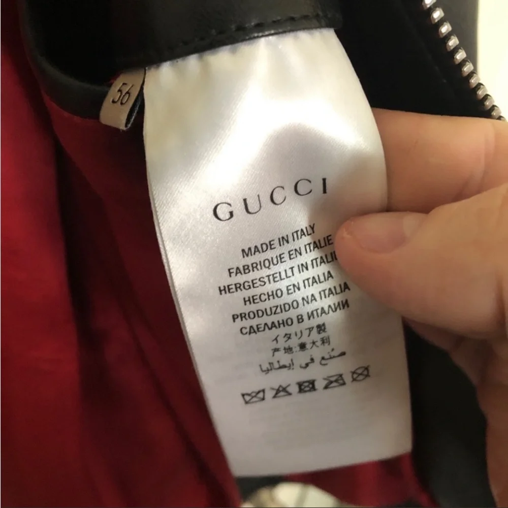 Gucci leather jacket